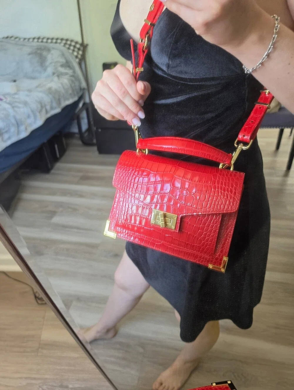 Kooples Emily Leather Crossbody Bag